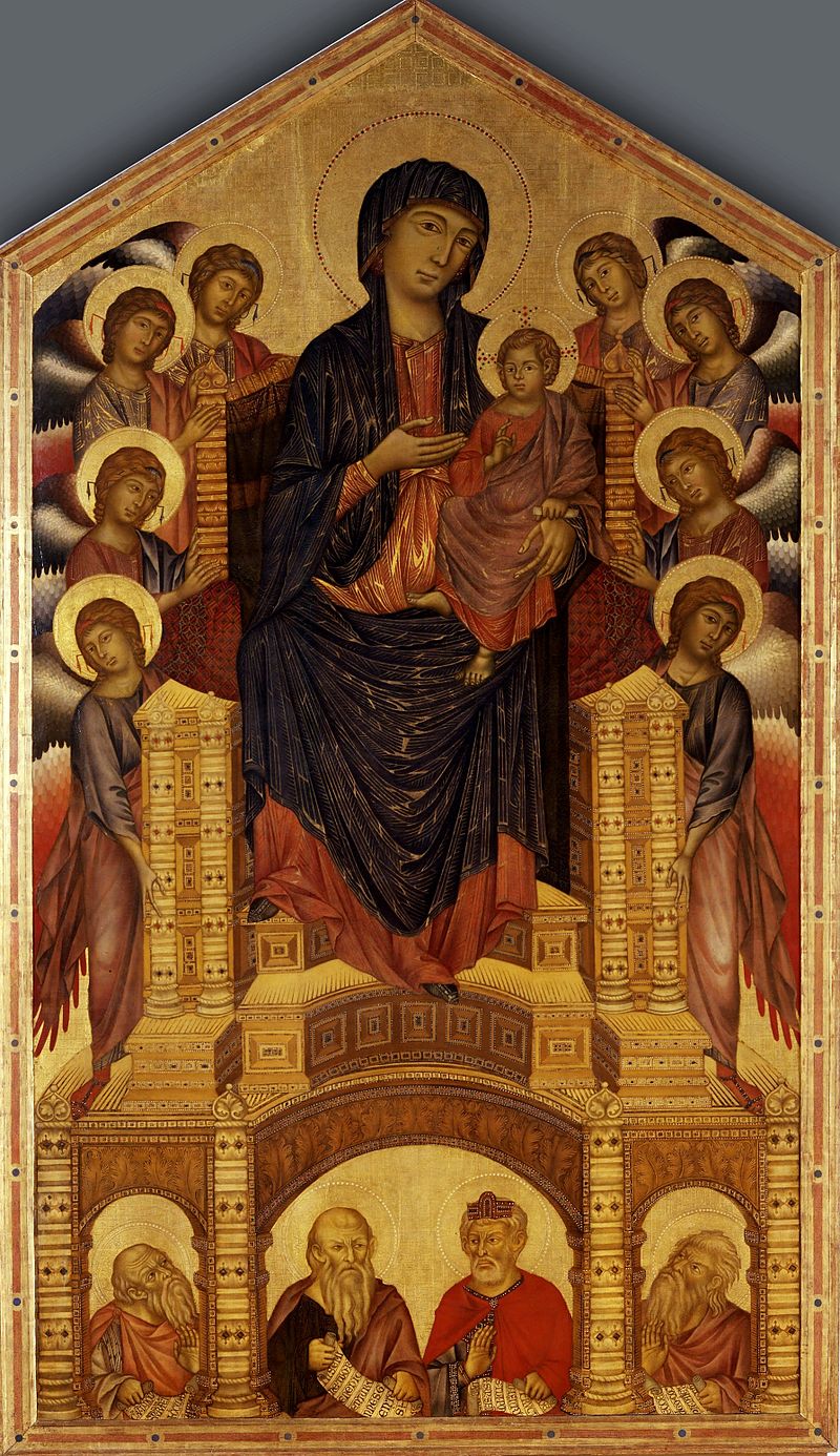 Madone, Cimabue, 1290-1300, musée des Offices, Florence