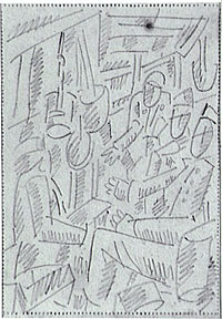Fernand Léger, Soldats jouant aux cartes, 1916, crayon sur papier, 17 x 12,7 cm, Paris, musée d’Art Moderne – Centre George Pompidou. Source : http://mediation.centrepompidou.fr/education/ressources/ENS-Leger/ENS-leger.html