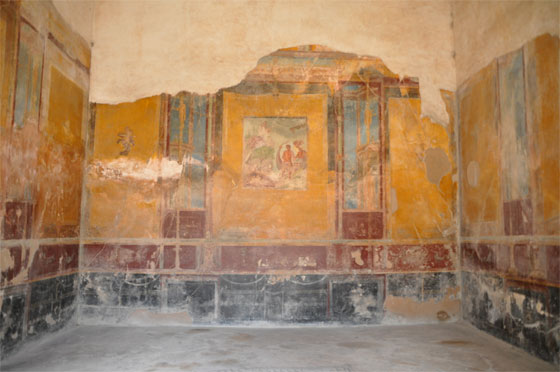 Ariane abandonnée, IVe siècle, Maison du poète tragique (triclinium) découverte en 1824, Pompéi.	https://www.italie-chroniques.fr/pompei.htm 